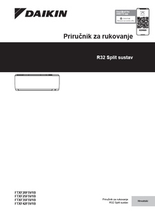 FTXF20-42F_Operation manual_3PHR717028-7J_Croatian download
